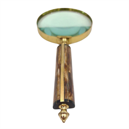 Lupa w oprawie mosiężnej z kościaną rączką – MFM