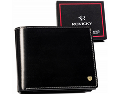 Duzy portfel meski ze skory naturalnej