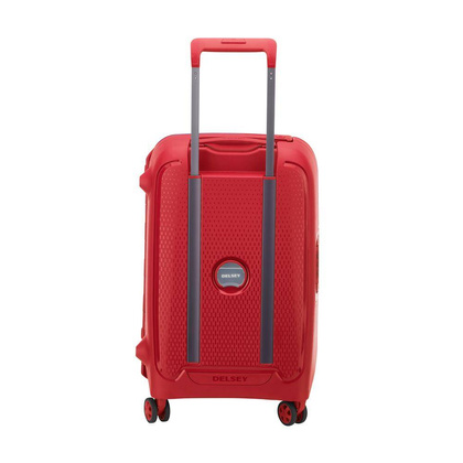 Delsey Moncey Mała twarda czerwona walizka kabinowa na kółkach 55 cm
