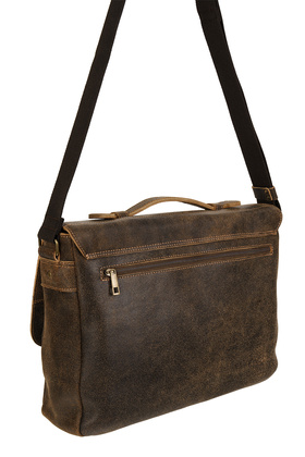 Torba męska Canaletto vintage brązowa skóra naturalna 14 cali TM258s235