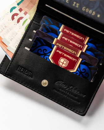 Portfel damski eko PTN 003-SAF Czarny+Red