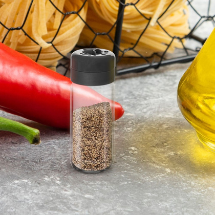 Pojemnik szklany na przyprawy z dozownikiem 230 ml