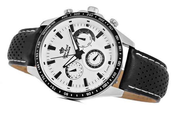 Zegarek Męski G.Rossi STALOWY PREMIUM S523A-3A1