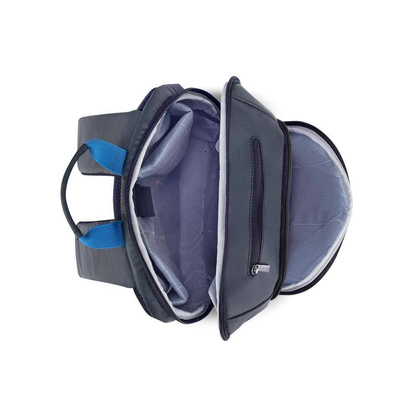 Delsey Parvis + dwukomorowy plecak miejski na laptopa 15.6" antracyt