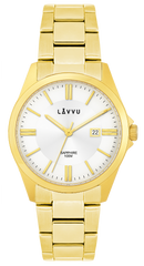 LAVVU Zegarek ze szkłem szafirowym ​HALLAND Gold