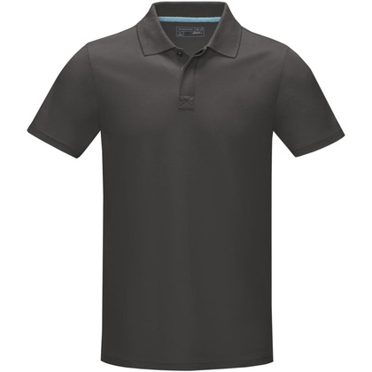 Męska organiczna koszulka polo Graphite z certyfikatem GOTS