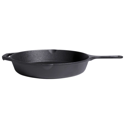 Patelnia żeliwna okrągła talerz żeliwny 30 cm indukcja gaz