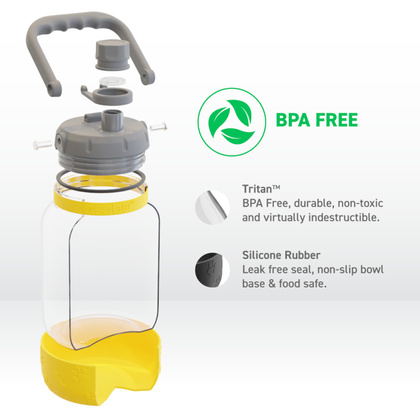 ASOBU Butelka THE BARKELY MUSTARD, 1,48L