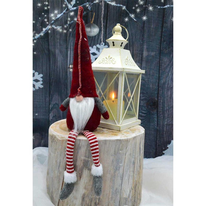 Skrzat dekoracyjny 30+15 cm - czerwony