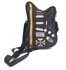 Torba na ramię w kształcie gitary z krzyżem maltańskim – Prezent dla gitarzysty - RBG-005