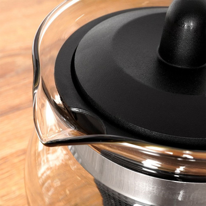 Dzbanek do herbaty z zaparzaczem i pokrywką żaroodporny 1,4 l