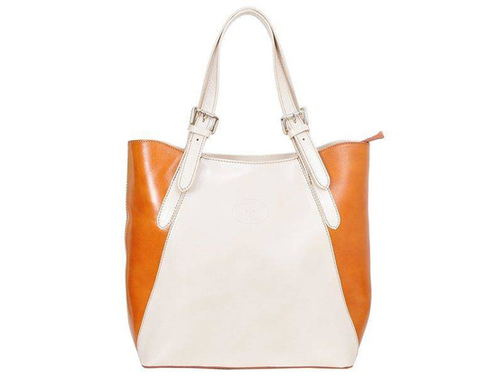 Torebka damska skórzana KEMER 847 Brązowa