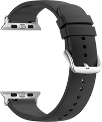 LAVVU Czarny silikonowy pasek do zegarka dla APPLE WATCH 38-40 mm