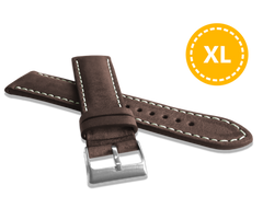 LAVVU XL Naturalnie barwiony brązowy pasek NATURE ze skóry Top Grain - 22 XL