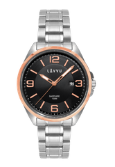 LAVVU Zegarek ze szkłem szafirowym ​ HERNING Rose Gold