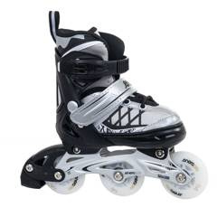 Łyżworolki - wrotki - łyżwy 4 w 1 ENERO PRO LED  26  - 29  szare