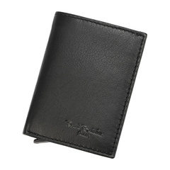 Skórzany męski portfel Renato Balestra PDK175-82 czarny
