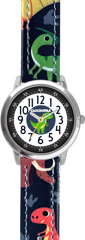 CLOCKODILE Granatowy chłopięcy zegarek DINOZAURY