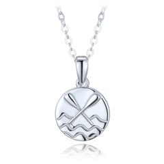 MINET Srebrny naszyjnik woda i wiosła