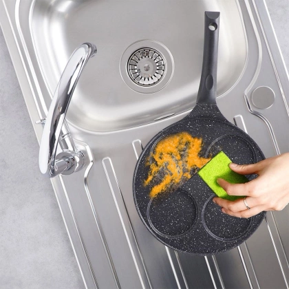 Patelnia do jajek placków pancakes naleśników granitowa GRANDE 27 cm