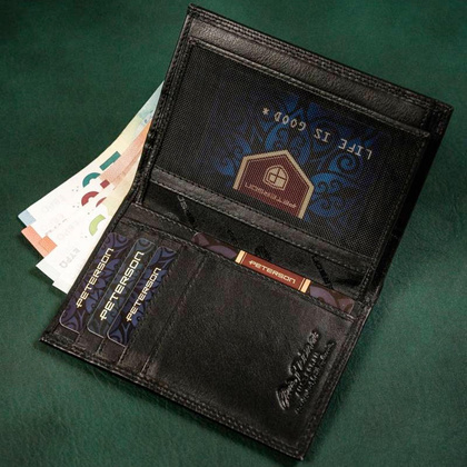 Meski portfel ze skory naturalnej