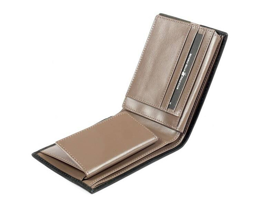 BH-372 SPORT Portfel męski skórzany Szary