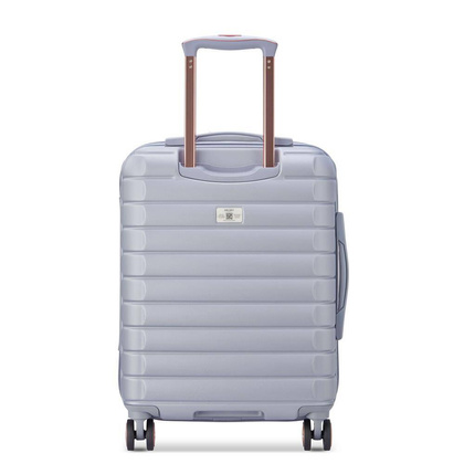 Delsey Shadow 5.0 mała srebrna walizka kabinowa na kółkach 55 cm