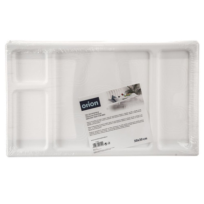 Stolik śniadaniowy biały do łóżka taca z nóżkami składany 50x30 cm