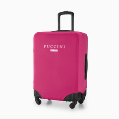 Elastyczny pokrowiec na średnią walizkę PUCCINI PBB 3A Różowy