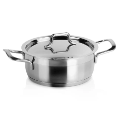 Garnek stalowy z pokrywką 18/10 PREMIUM 1,2 l ORION