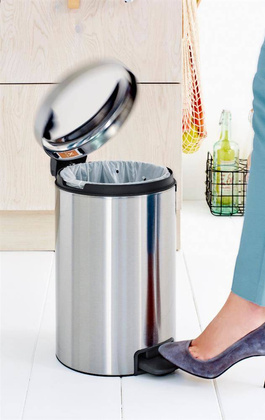Kosz pedałowy 12l Newicon mat stal 112041