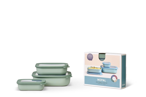 Zestaw 3 misek Cirqula prostokątna 500 1000 2000 Nordic Jade 106270094700