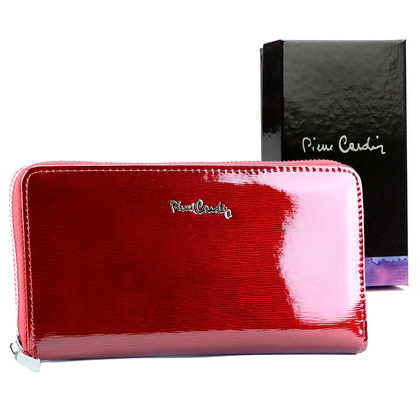 Pierre Cardin Duży skórzany portfel damski