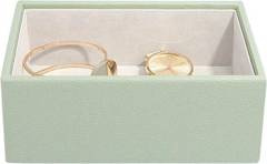 Szkatułka na biżuterię Stackers open mini zieleń szałwiowa