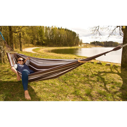 Hamak ogrodowy 2 osobowy Luxe XXL 250x150cm Saska Garden
