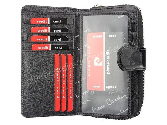 Portfel damski skórzany PIERRE CARDIN 05 LINE 116 Popiel