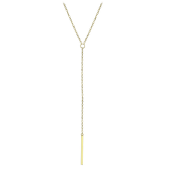 MINET Elegancki pozłacany srebrny naszyjnik sztyft