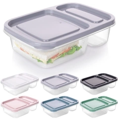 Pojemnik na żywność dzielony 2-częściowy lunchbox 750 ml