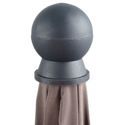 Parasol plażowy ogrodowy łamany regulowany brązowy 176 cm