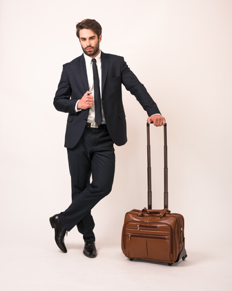 Torba podróżna na kołach McKlein Ohare 17" Brązowa