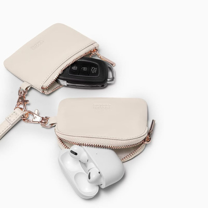 Brelok z saszetkami skórzanymi PUCCINI VULCANO ZN92512 6A Beżowy