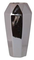 Wazon ceramiczny srebrny