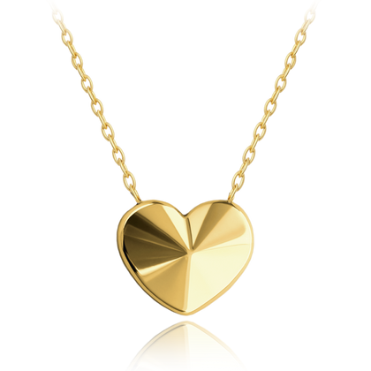 MINET Delikatny złoty naszyjnik serce Au 585/1000 1,80g
