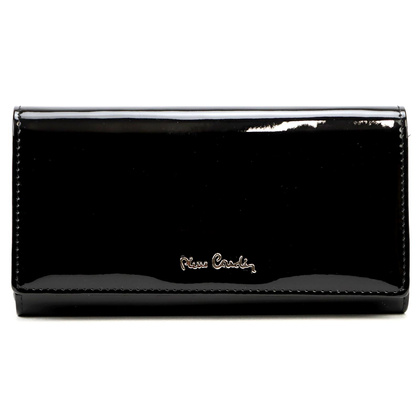 Portfel damski skórzany PIERRE CARDIN 07 SHINY 102 Beżowy