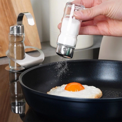 Przyprawnik na sól pieprz solniczka w stojaku