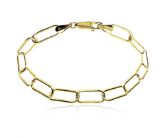 MINET Pozłacana srebrna bransoletka w stylu włoskim