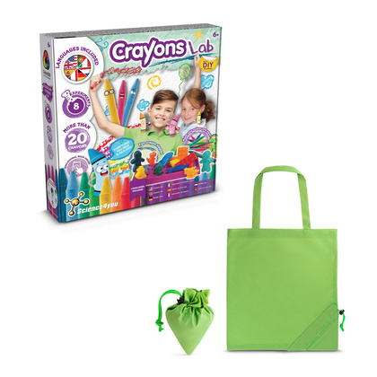 Crayon Factory Kit II. Gra edukacyjna dostarczany ze składaną torbą prezentową