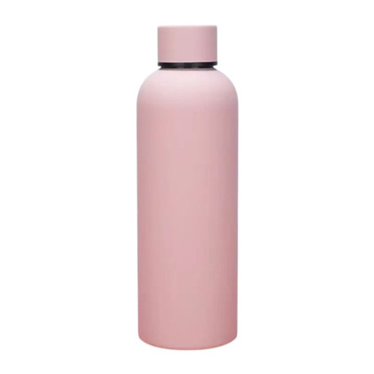 BUTELKA, BIDON TERMICZNY, TERMOS 500ML, STAL NIERDZEWNA JASNY RÓŻ BD46R