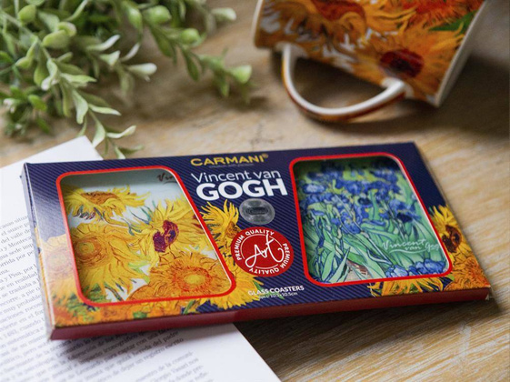 Kpl. 2 podkładek szklanych - V. van Gogh (CARMANI)