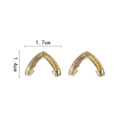 KOLCZYKI zausznice złote trójkąty K1600